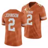 Texas Longhorns Casey Thompson College Football Jersey Roschon Johnson Keilan Robinson Whittington Brockermeyer 2021 Red River Showdown