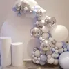 Kit ghirlanda di palloncini blu Arco baloon Palloncino Decorazioni per baby shower Ragazzo o ragazza Battesimo per bambini Decorazioni per feste di compleanno Bambini 220418