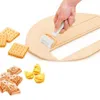 Baking Moulds 3-piece Fondant Dough Roller Knife Plastic Cookie Press Round And Square Rolling Pins DecorationBaking