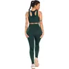 Piece Yoga Set Sports Bra And Pants Gym Wear Running Clothes Wokout Leggings Fitness Sport J220706