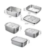 Stainless Steel Lunch Box Bento For School Office Worker Layer Tableware Co25888908196
