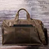 duffel bags Genuine Leather Travel Weekend Overnight Gym Sports Luggage Tote Men's Duffle Bag Cowhide Handbag 220626