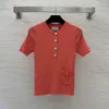 519 L 2022 Summer Kint Short Sleeve Crew Szyj