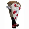 Performance Pizza Mascot Trajes de Halloween Caracteres de desenhos animados de Natal Terno de publicidade Carnaval unissex adultos roupas