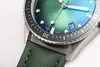 cadeau gratuit bracelet supplémentaire 43mm Aurora vert HOMME montre automatique montre-bracelet saphir cristal étanche GF top qualité authentique 5000-1153 cadeau cadeau d'anniversaire