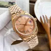 Mens Ladies Date Rose Gold Watch 41mm 36mm 31mm Automático Mecânico Quartzo Resistente à Água Luminoso Designer Relógios Relógio de Alta Qualidade para Homens Relógios de Movimento