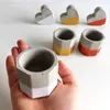 Ośmiokątny silikonowy beton mięsisty świecznik ceramiczny gliny rzemieślnicze DIY Flower Pot.