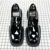 Black Patent Leather Loafers Driving Boats Flat heel Lazy Shoes Fashion Gentlemen Oxfords Shoes