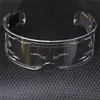 Modische lustige Brille, Unisex, mehrfarbig, LED-Licht emittierende Brille, Weihnachtsfeier, Bar, Tanz, Maskerade, Brille