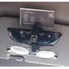 Organizador de carros Sun Visor Glasses Clip Óculos de sol Casos de suporte para fixador de fixação cip Ópulos Card de bilheteria grama universalcar