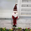 Рождественские украшения Санта -Клаус снеговик лося кукол подвески плюшевые висящие украшения для деревье