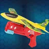 Foam Flugzeug 10m Launcher Katapult Flugzeugspielzeug Kinder im Freien Bubble Model Schießmodell Fliegen -Kreisverkehrsspielzeug 2206175333498