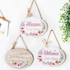 Welcome to Our Home Wooden Sign Novelty Items Hanging Decoration 3 Colors Rustic Farmhouse Front Porch Signs Decor