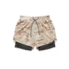 Style Mens Beach Short 100% Polyester Double Side Tight Sport Fitness Wear Short Pants 220701