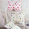 Almofada de algodão estampada de frutas, quarto de decoração feminina de decoração de morango de morango Padrão de abacaxi J220704