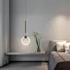 Lampade a sospensione Camera da letto nordica Accanto Lampada a sospensione a LED Semplice e moderna Sala da pranzo Sala da pranzo di lusso Bar Ristorante Luci Ins LightingCendant