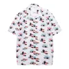 Heren -jurk shirts mode heren casual kleurrijke print strand aloha shirt korte mouw plus size 5xl hawaiiaanse shirtmen's