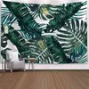 Tropikalna roślina drukowana ściana dywanowa wisząca nordycka ins dom do salonu sypialnia tkanina malarska dekoracja tła J220804