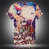 Camisetas masculinas de leopardo Avatar Padrão Digital 3D Impressão Hip Hop Manga curta Tirina Summer 2022 Streetwear de moda de qualidade Men M-3xlmen's