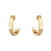 スタッドラグジュアリーネジlove love single earrings for women gurss ladies 316lチタンスチールファインジュエリー