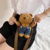 Children's bear bag zero wallet Teddy animal bag cute cartoon single shoulder