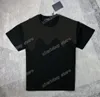 22SS Männer Frauen Designer T-Shirt T-Shirt Denim Panelled Brief Kurzarm Mann Rundhalsausschnitt Paris Streetwear Weiß Schwarz Xinxinbuy XS-L261x