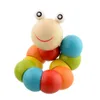애벌레 다채로운 나무 나무 장난감 DIY 아기 아이 광택 뱀 벌레 비틀기 발달 유아 교육