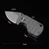 Toppkvalitet High End Liten Fick Folding Kniv S35VN Drop Point Stone Wash Blade TC4 Titan Alloy Handle Bearing EDC Knives