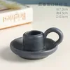 1PC Ceramic Handhold Candlestick Ornaments Photography Home Decoration Jewelry Stand Candle Holder