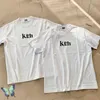 T-shirt lager hög kvalitet khaki t shirt män kvinnor överdimensionerade kith