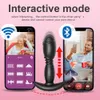 Bluetooth Thrusting Dildo Vibrator Big Butt Plug Anal APP Control Male Prostate Massager Anus sexy Toy s for Men
