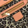 Mode handväska snabb axelväska crossbody väskor plånbok klassisk bokstav handmålade detchable rem lady resa tote handväskor handväska leopard foder