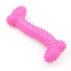 Dog Toys Pet Toys Lovely Rubber Pet Dog Bone Bite Resistant Teeth Cleaning Chew Toy 3 Bright Colors6536596