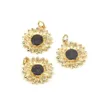 Pendant Necklaces 5Pcs Trendy Gold Daisy Sunflower Pendants Charms Flower Earrings Necklace Bracelet Minimalist JewelryPendant