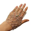 INS Fashion – Bracelet creux en forme de fleur avec strass scintillants, style Boho pour dames, anneau de dîner, chaîne arrière, bijoux, vente en gros