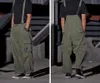 Calça masculina suspensa calça calças de streetwear masculas cargo multicotela cargo casual de pernas largas pant menmen's