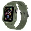 Case for Apple Watch Band 41m 45mm 42 mm 40/38 Watchstrap van toepassing op IWatch Series 7 6 5 4 SE TPU Beschermende deksel Siliconenarmband