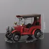 Dekorativa Objekt Figurines Metall Klassisk Bil Modell Figurin Antik Iron Vintage Retro Nostalgisk Hem Samlarobjekt Leksaker Torktop D