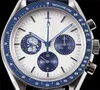 Mens N1 Luxe Montre De Watches 42Mm 3861 Chronograph Movement Steel Case Leather Strap Watch Designer Watchs Wristwatches 101272 signer s