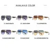 Óculos de sol clássicos moda sem aro piloto masculino feminino designer vintage lente siamese viagens dirigindo óculos de sol uv400sunglassessunglasses