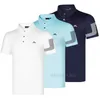 Golf heren poloshirt met balkleding Buitensporten Vrije tijd Losvallend Ademend Sneldrogend T-shirt Top met korte mouwen 220626