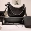 Вечерние сумки роскошные дизайнерские нейлоновые сумки на плечо женский мессенджер сумки модной цепь сумочка
