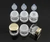 5G Mini Diamond Shape Loose Powder Bottle Empty Case Boxes Travel Cosmetic Glitter Eye Shadow Box Pots Bottles with Sifter and Lids SN6531