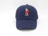 Design baseball golf cartoon Bear cappello da papà per uomo donna cappelli Esclusivo per il tempo libero Strapback nero bianco Rose cap 220721
