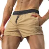 Pantaloncini sportivi da uomo Quick Dry senza fodera Pantaloncini leggeri con cintura elastica Trunks Marmellate per palestre Running Fitness Pantaloncini da spiaggia 220629