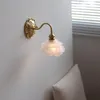 Lampada da parete in vetro smerigliato con interruttore a LED Presa Home Decor Illuminazione per interni Soggiorno Camera da letto accanto Rame Lampara ParedWall