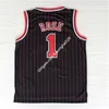 Ucuz #1 Derrick Rose Jersey Yeni Malzeme Nakış Dikişli Derrick Gül Basketbol Formaları Siyah Kırmızı Beyaz Yeşil Hızlı SH Formaları