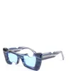 Новые солнцезащитные очки для дизайна моды Oeri021 Cat Eye Rame Hip Hop Rock Street Street Популярный открытый UV400 защитные очки