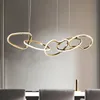 Geometrik yemek odası avize kolye lambaları yeni ışık lüks masa çubuğu postmodern minimalist yaratıcı kişilik tasarımcısı