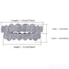 Хип-хоп золотые зубы Grillz Set Top Bottom Tooth Grills Dental Mouth Punk Teeth Caps Party Jewelry